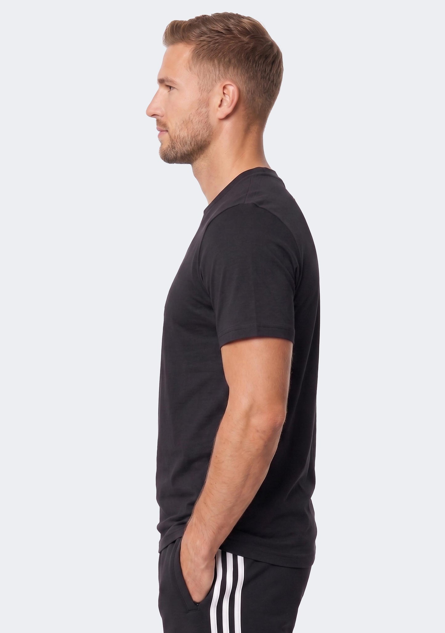 Adidas Men’s Essentials Single Jersey Big Logo Tee Black