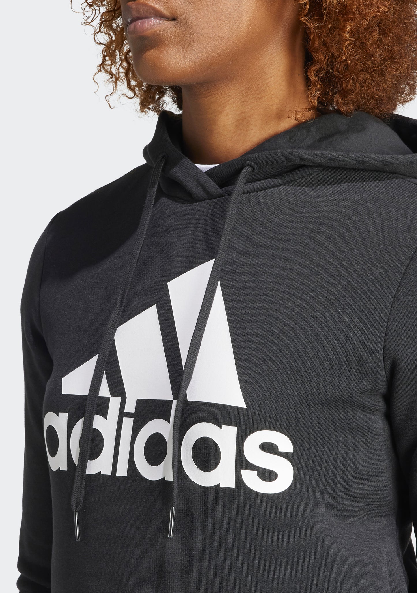 Adidas Women's Essentials Relaxed Logo Hoodie Black