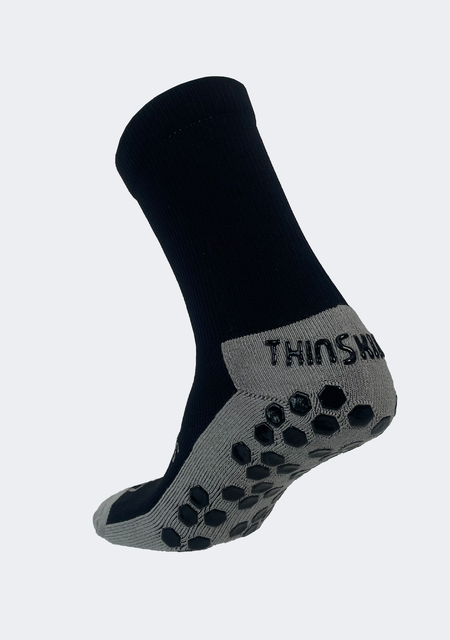 Thin Skins Grip Crew Socks Black