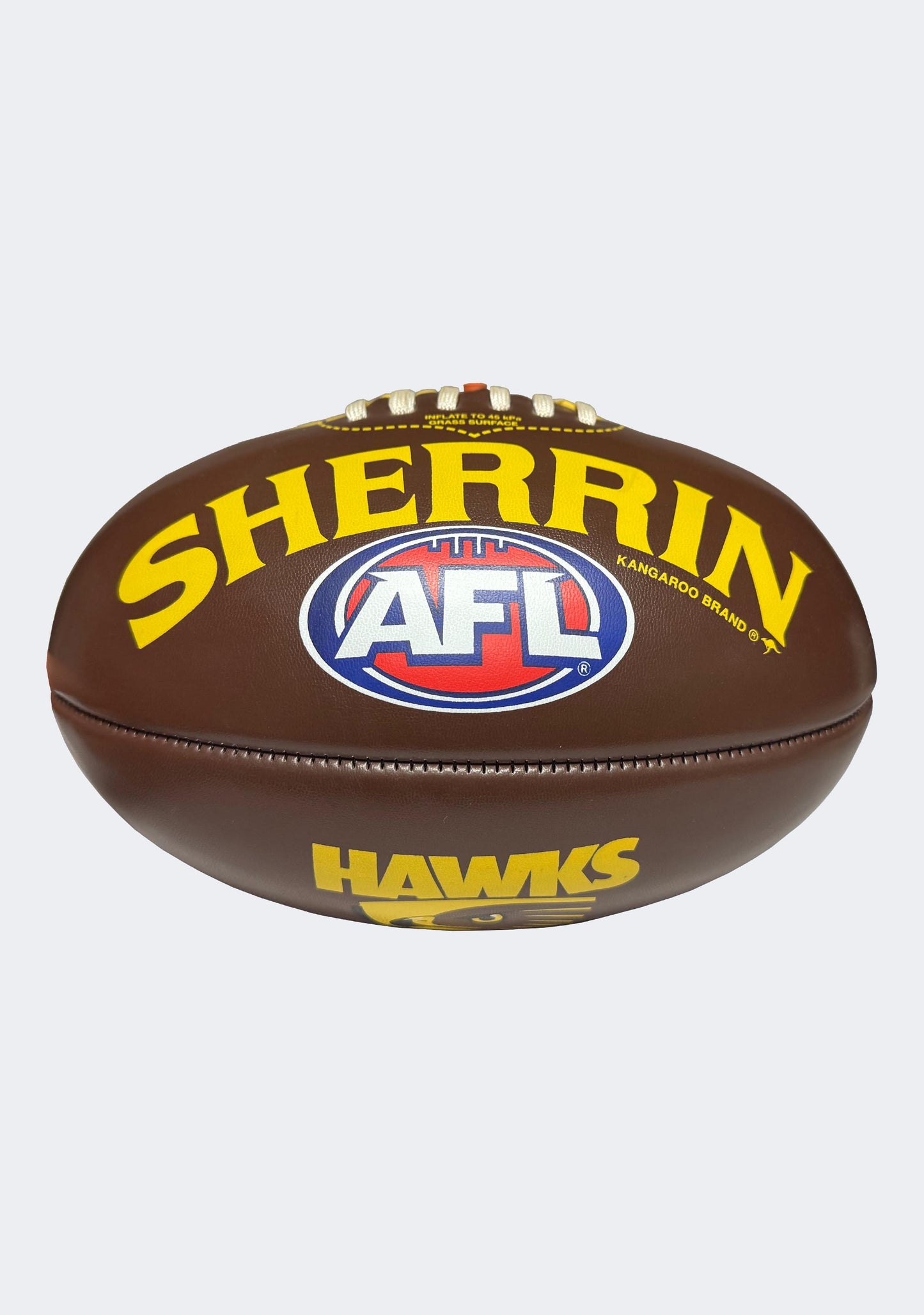 Sherrin Hawthorn Hawks PVC AFL Team Logo Football