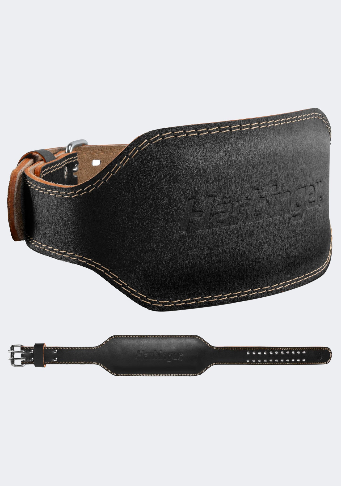 Harbinger Padded 6-inch Leather Weightlifting Belt