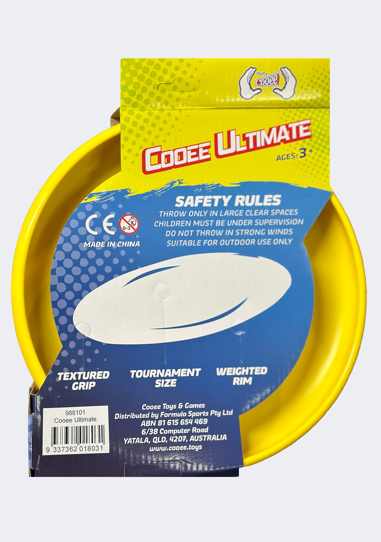 Cooee Ultimate Flying Disc Yellow