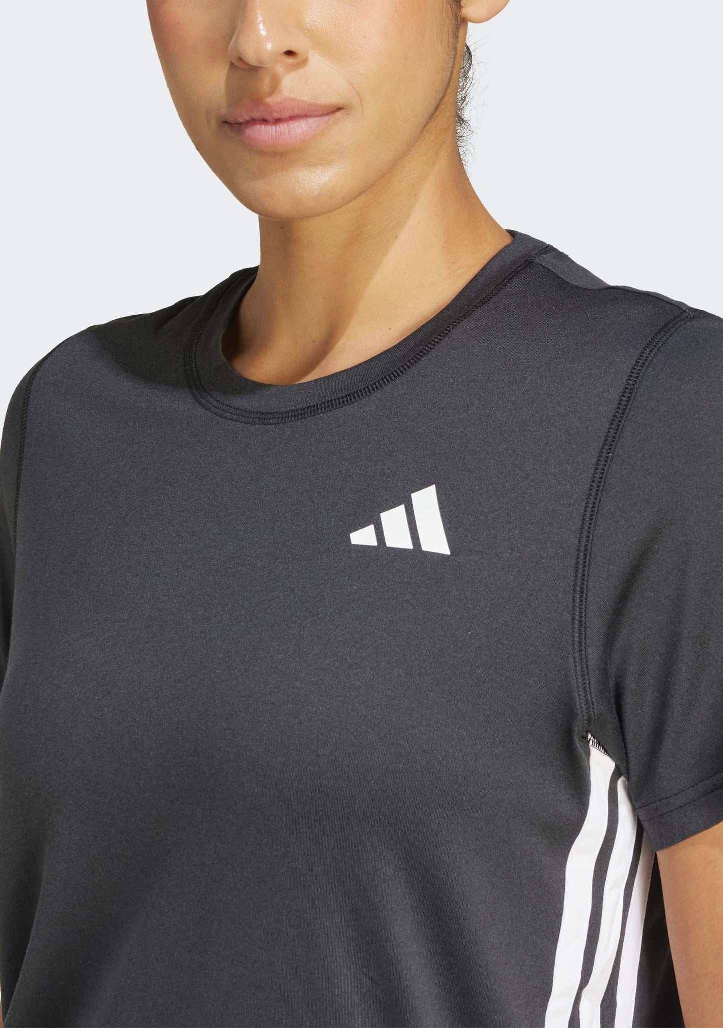 Adidas Women's Climacool Essentials 3-Stripes Workout Tee