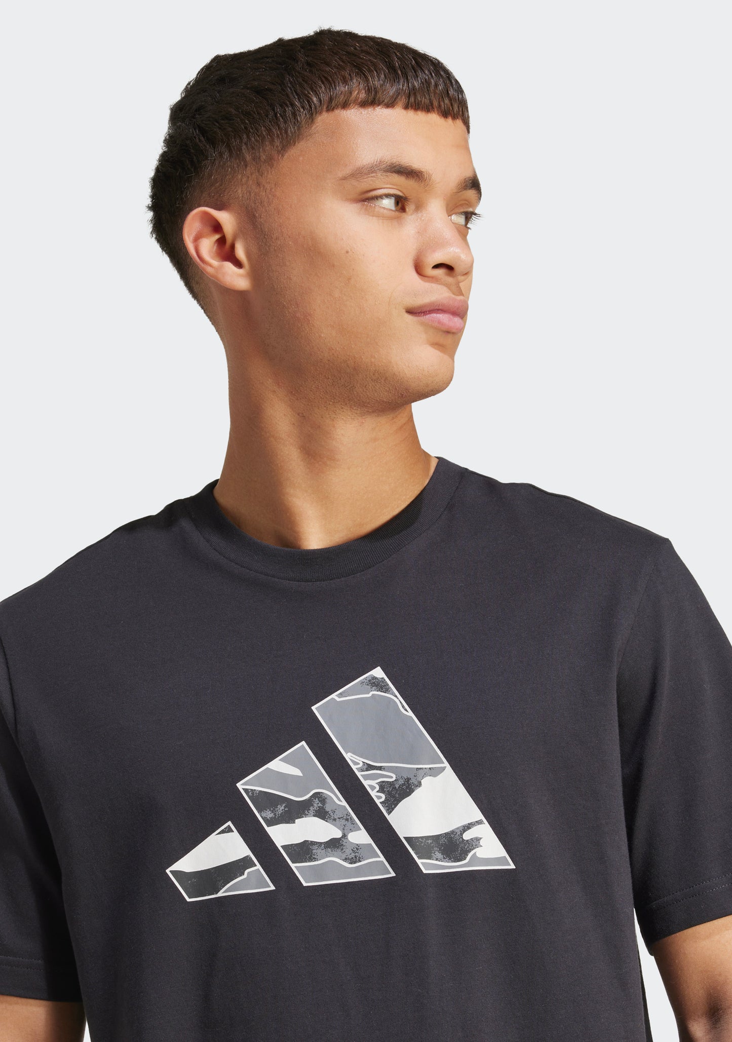 Adidas Men's Camo Logo Graphic Tee