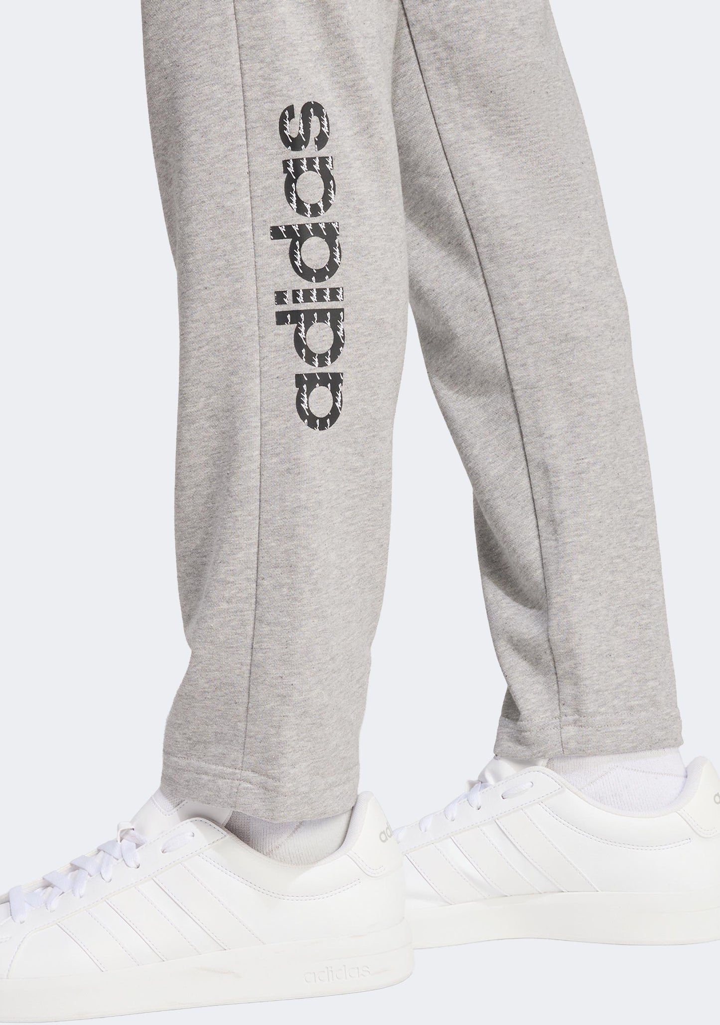 Adidas Men's French Terry Linear Logo Pants
