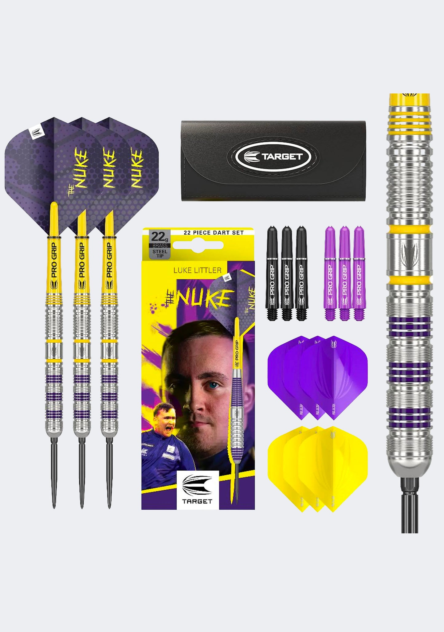 Target Darts Luke Littler Brass Steel Tip Darts (22g)