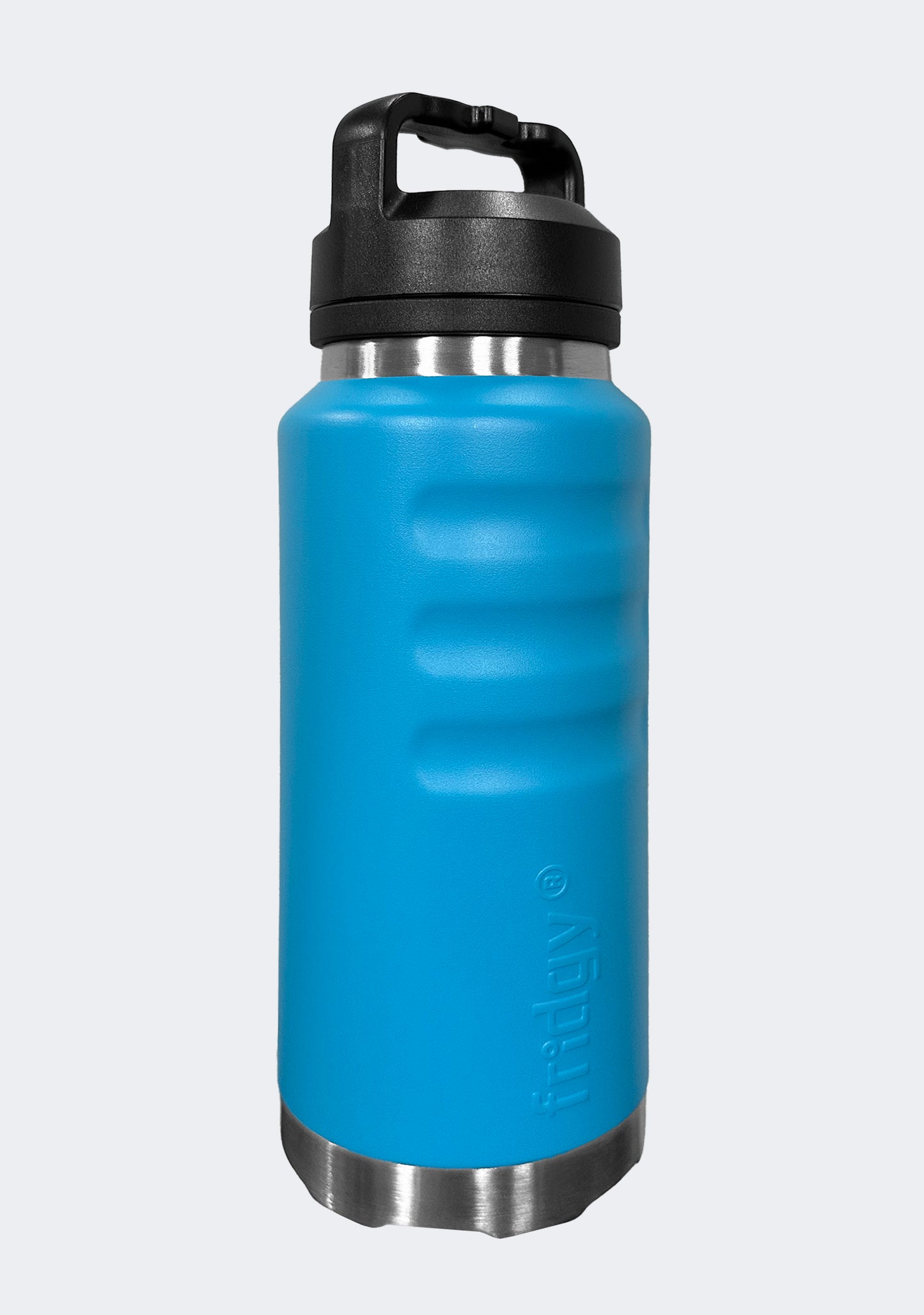 Fridgy 1080mL Grip Range Dual Lid Water Bottle Neon Blue