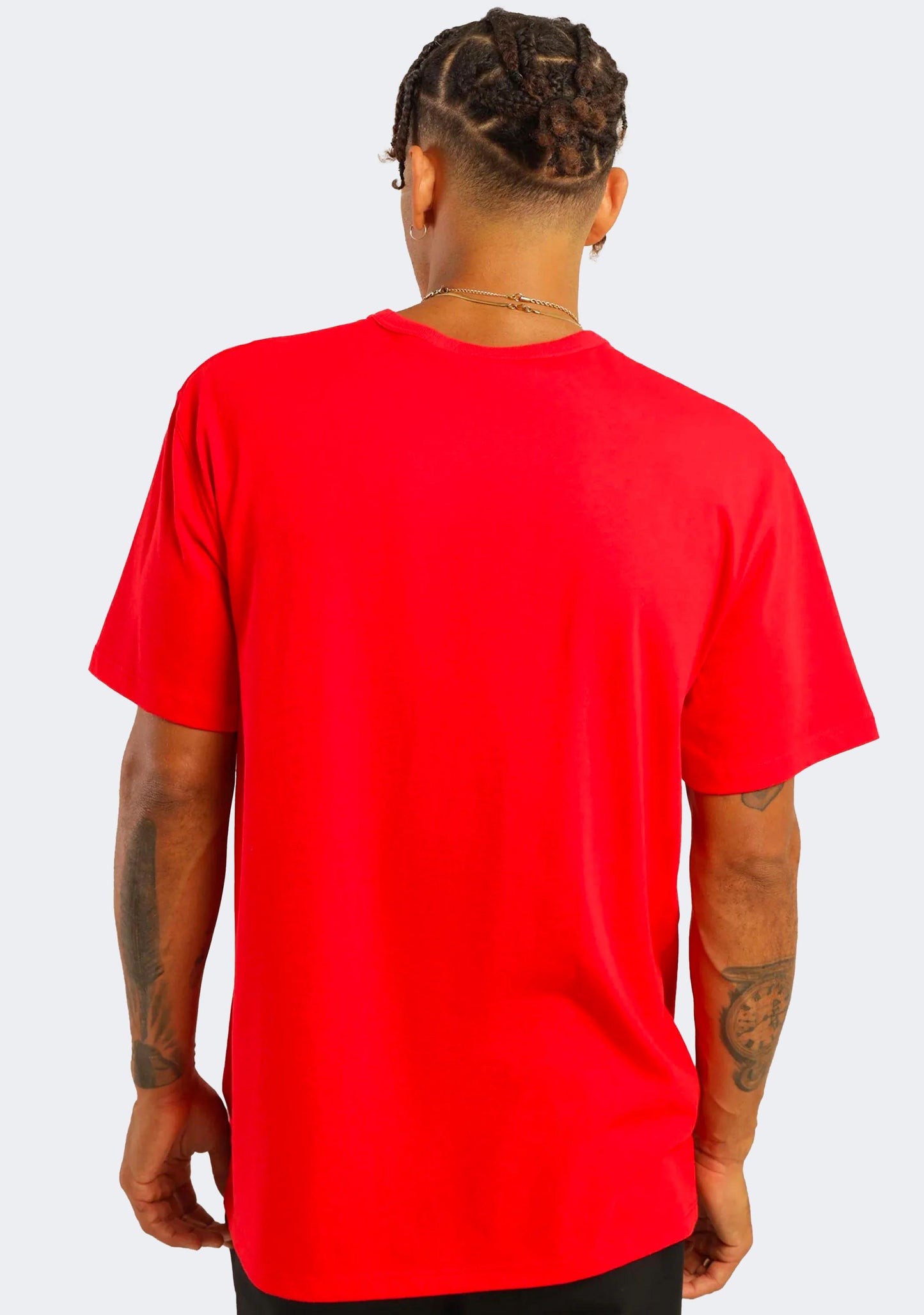 Champion Men's Script Logo Short Sleeve Tee Red