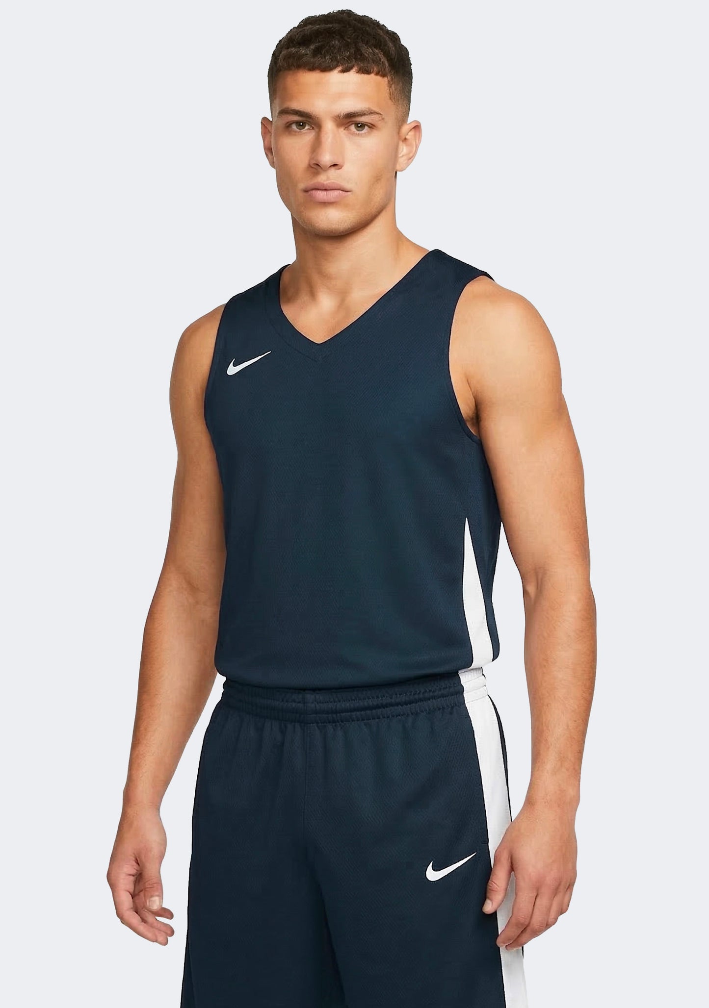Nike Men's Team Basketball Training Jersey - Navy/White