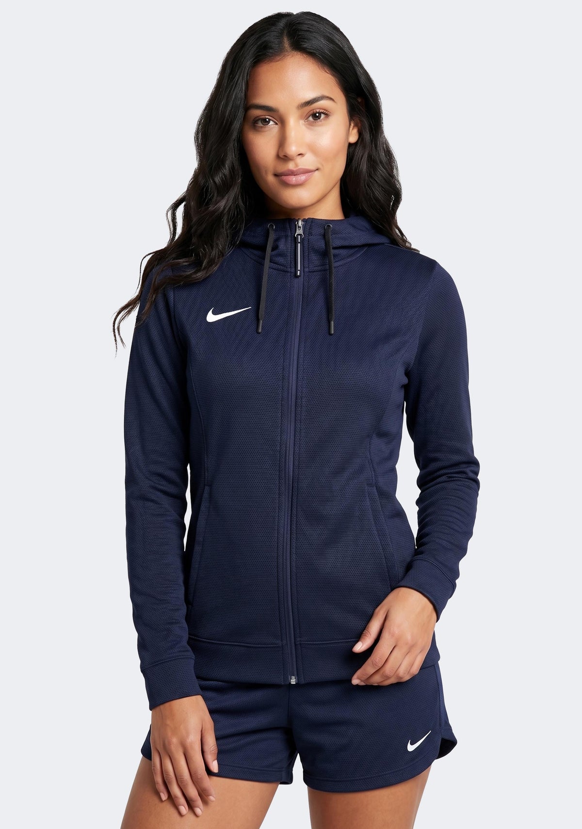 Nike Women's Team Basketball Full Zip Stock Hoodie Navy