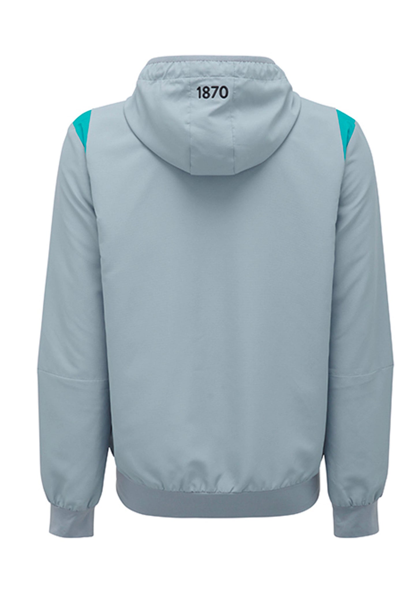 Macron Port Adelaide M21 Mens Travel Full Zip Micro Hooded Sweatshirt <BR> 58542840