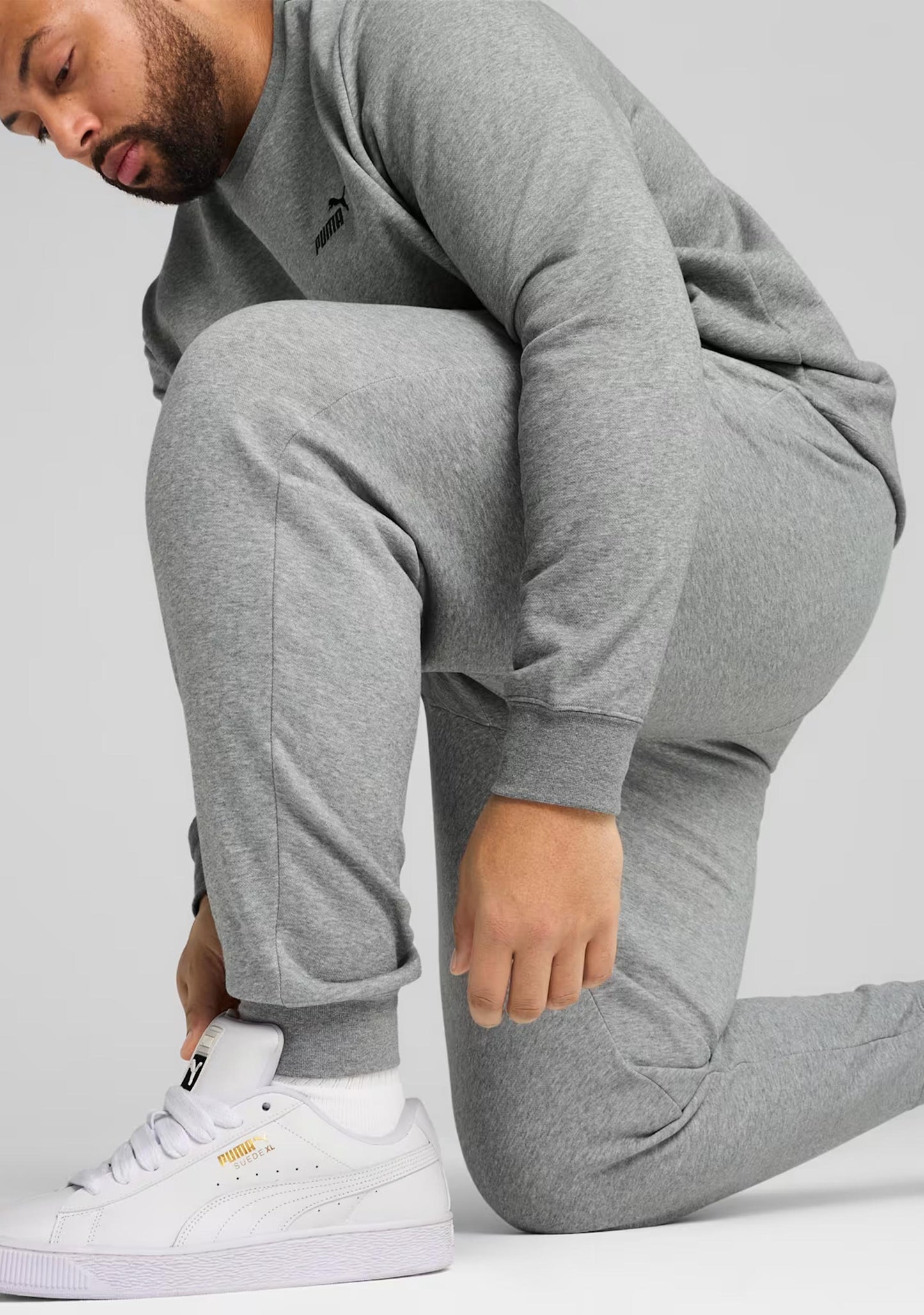 Puma Men's ESS Logo CL Sweatpants Grey