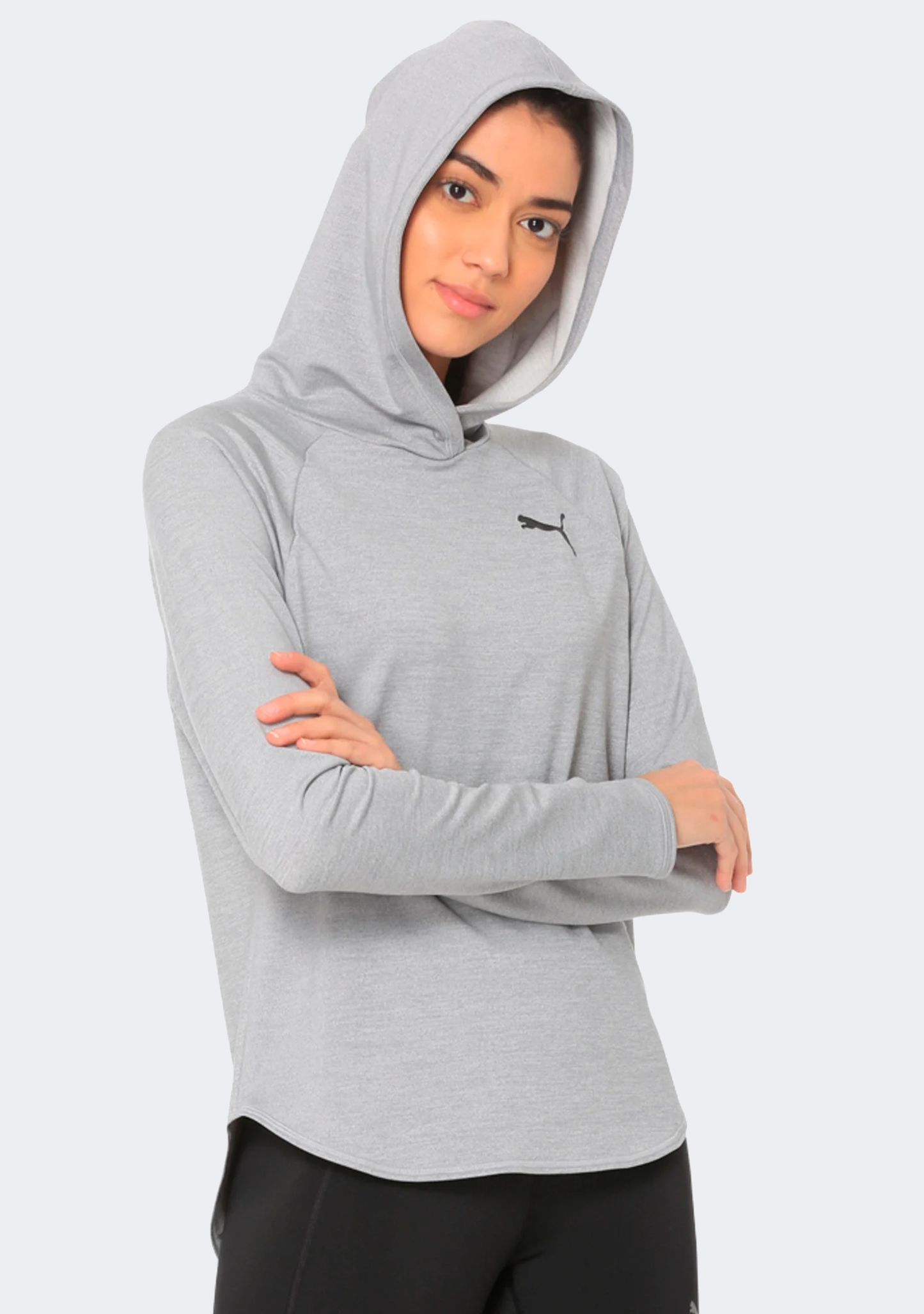 Puma Women’s Dry-Cell Active Hoodie Light Grey