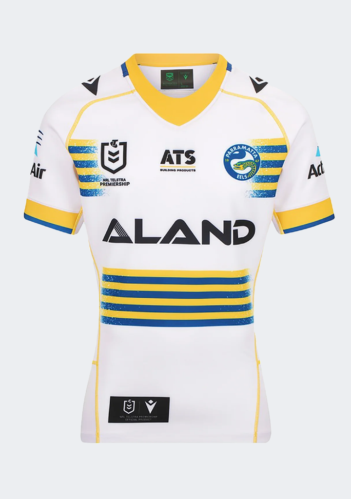 Macron Men's Parramatta Eels M24 Authentic Away Shirt SS