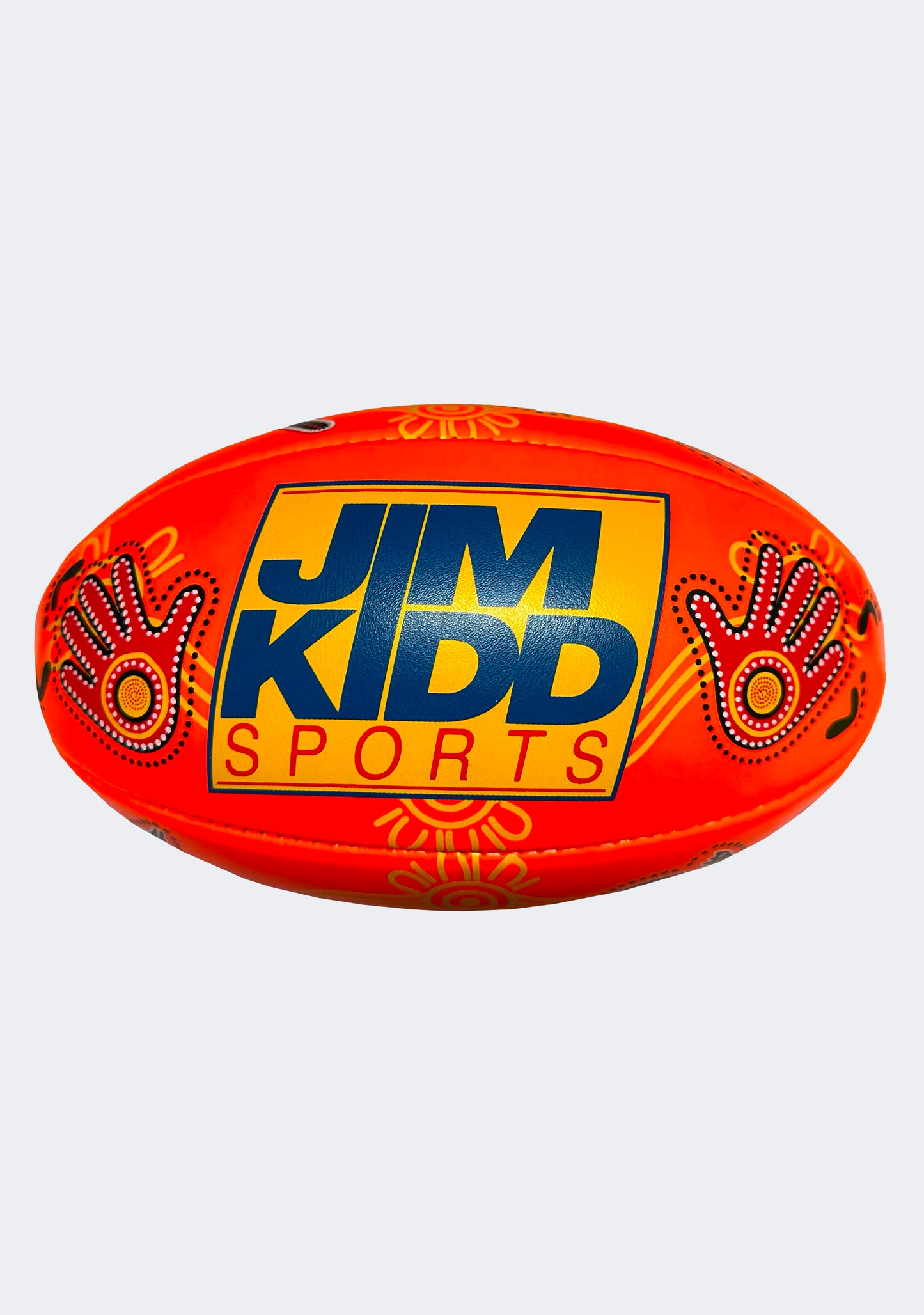 Burley Jim Kidd Sports Soft Touch Indigenous Footy Neon Orange