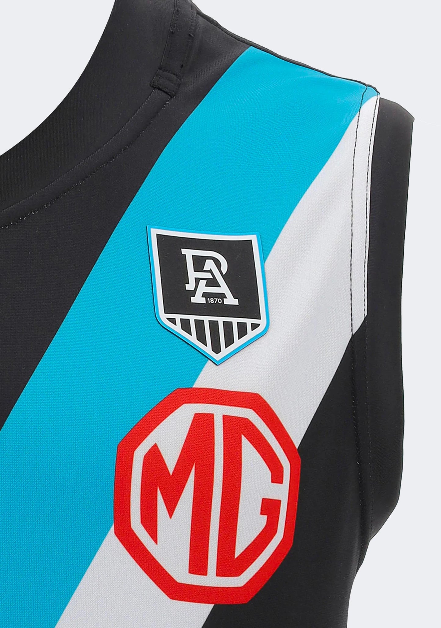 Macron Men's Port Adelaide AFL 2021 Replica Home Guernsey