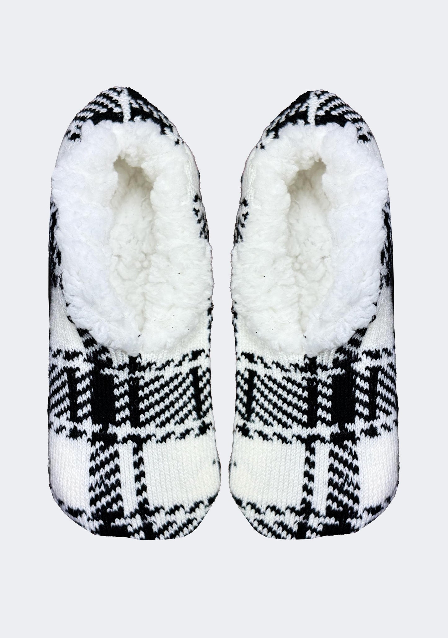 Sofsole Women's Fireside Cozy Slipper Socks White/Black