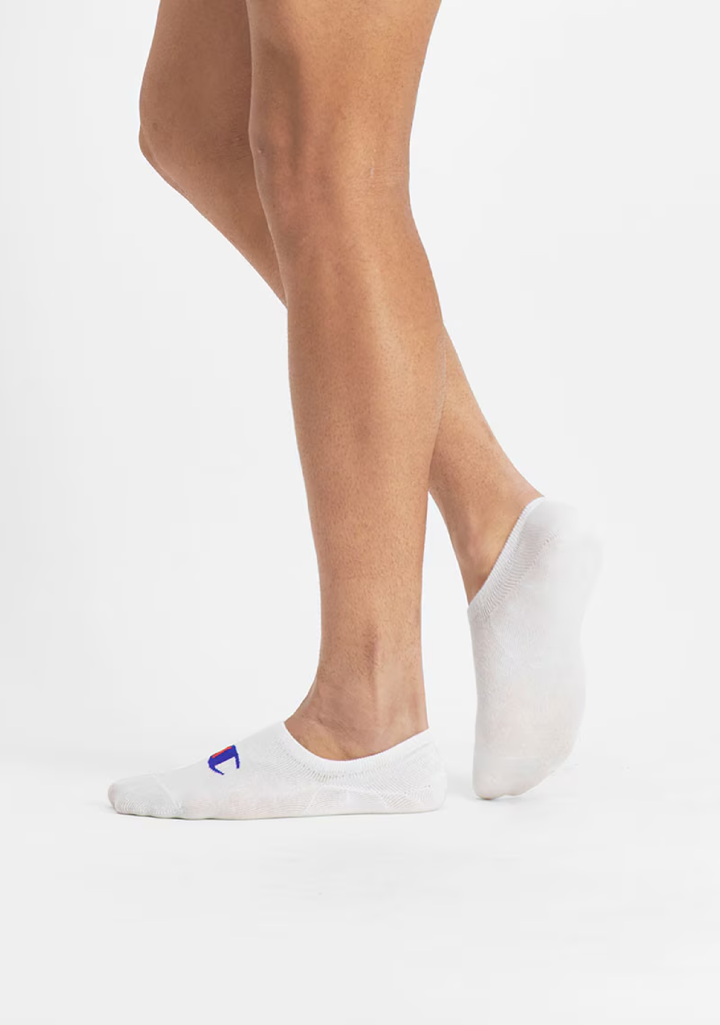Champion C Logo Sneaker Socks 2 Pack White