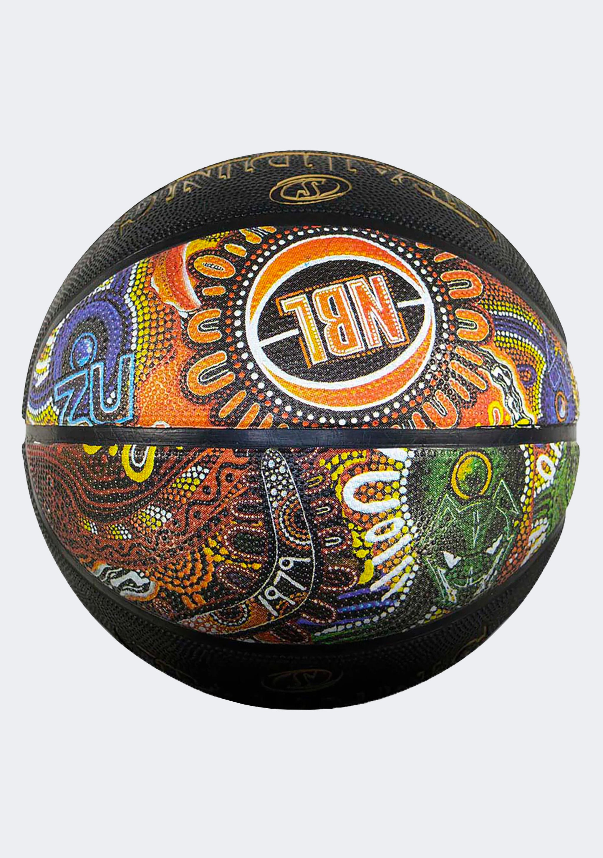 Spalding NBL Series Outdoor Replica Indigenous Game Ball (Black)