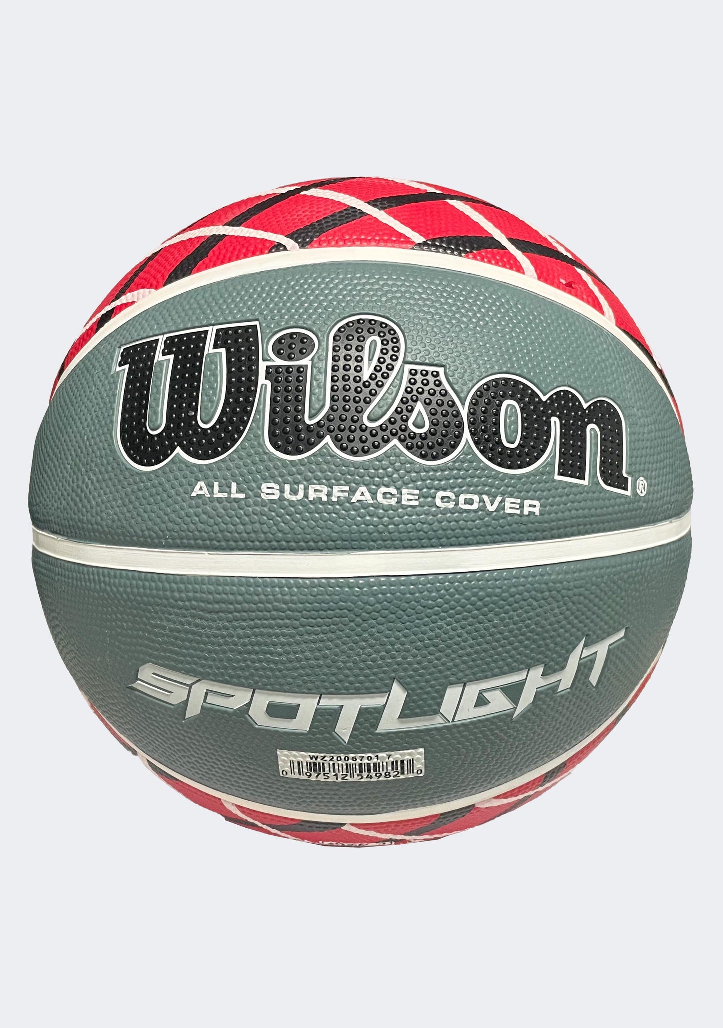 Wilson Spotlight Size 7 Basketball Red/Grey/White