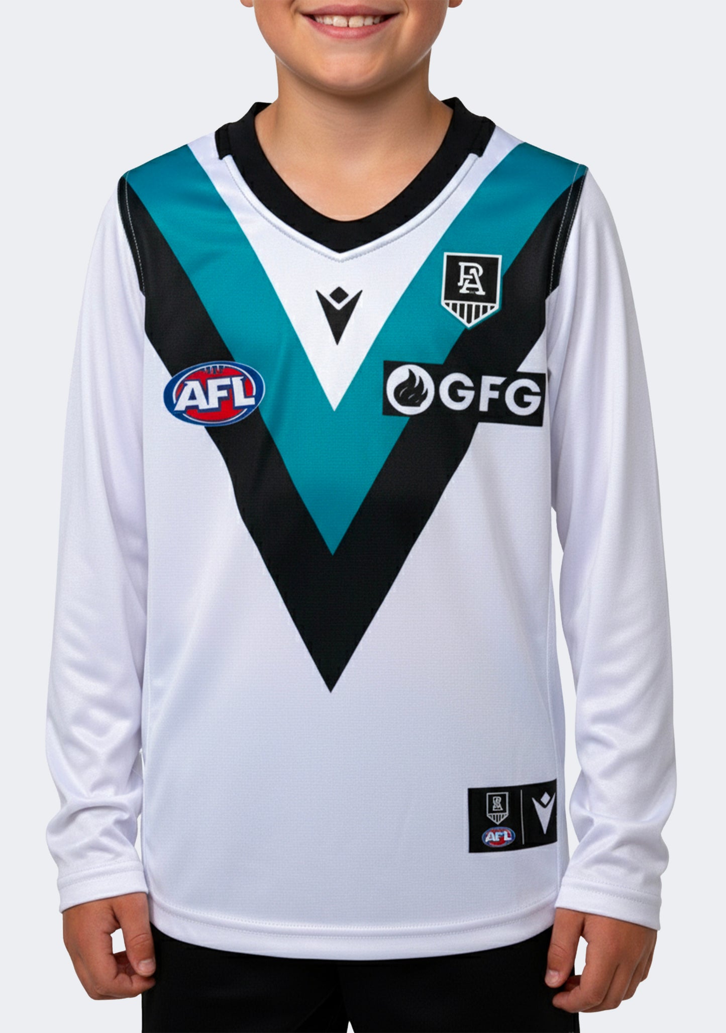 Macron Kids' PAFC M20 JLT Poly Replica Guernsey