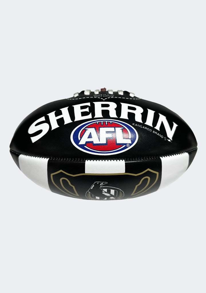 Sherrin AFL Collingwood Magpies 2023 Premiers Mini Footy 20cm