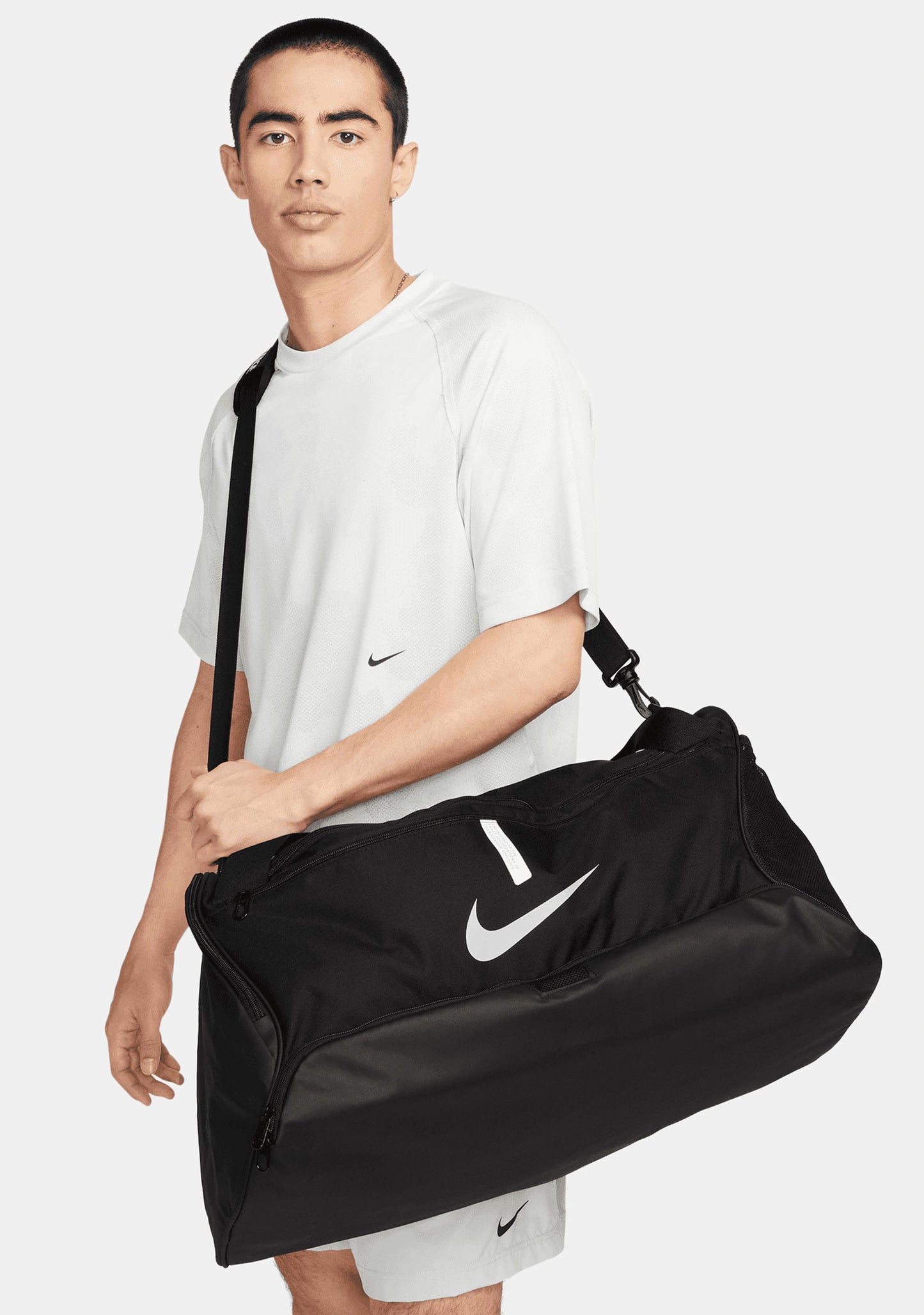 Nike Academy Team Football Duffel Bag Medium Black - 60L