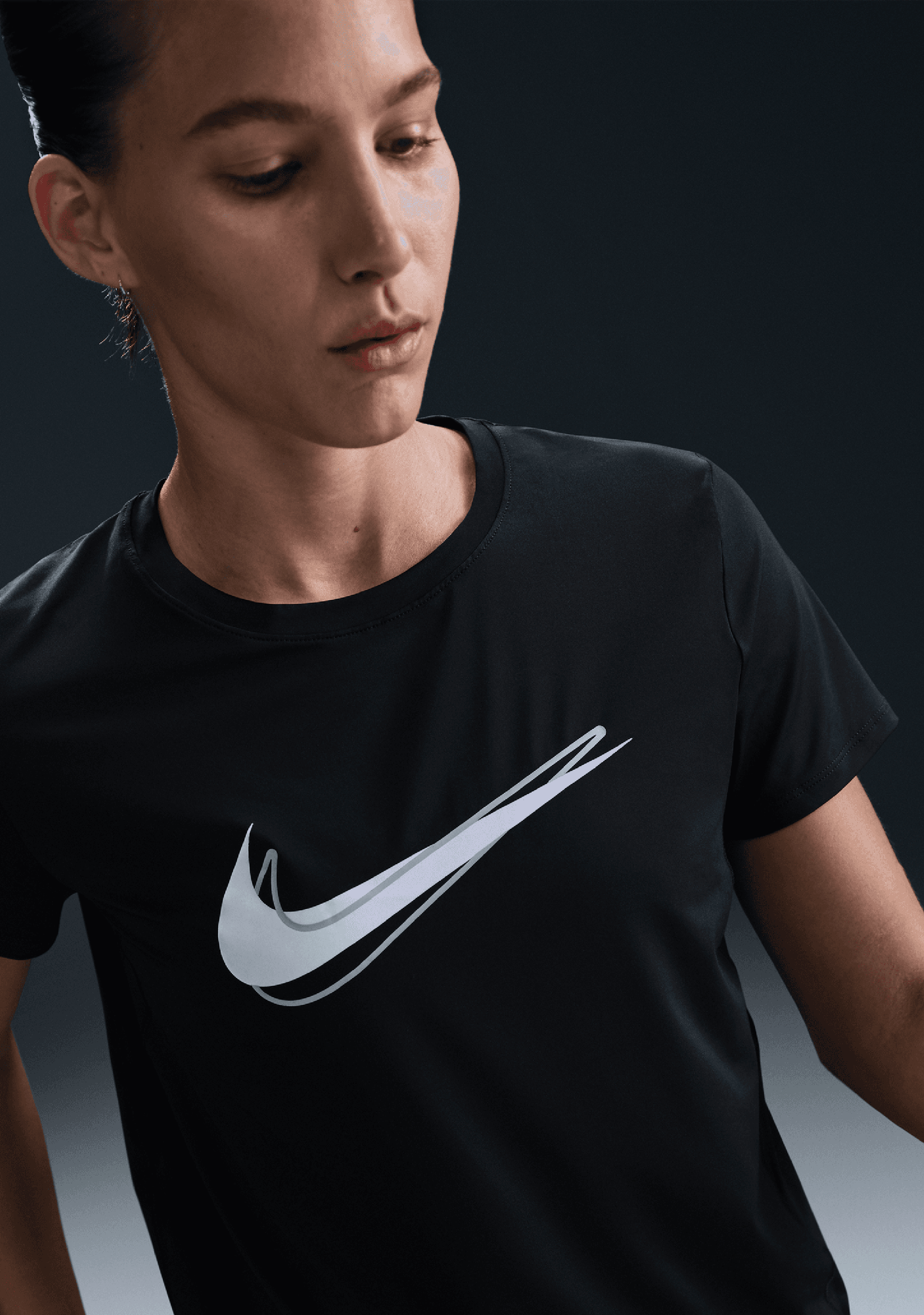 Nike Women's One Swoosh Dri-FIT Short-Sleeve Running Top