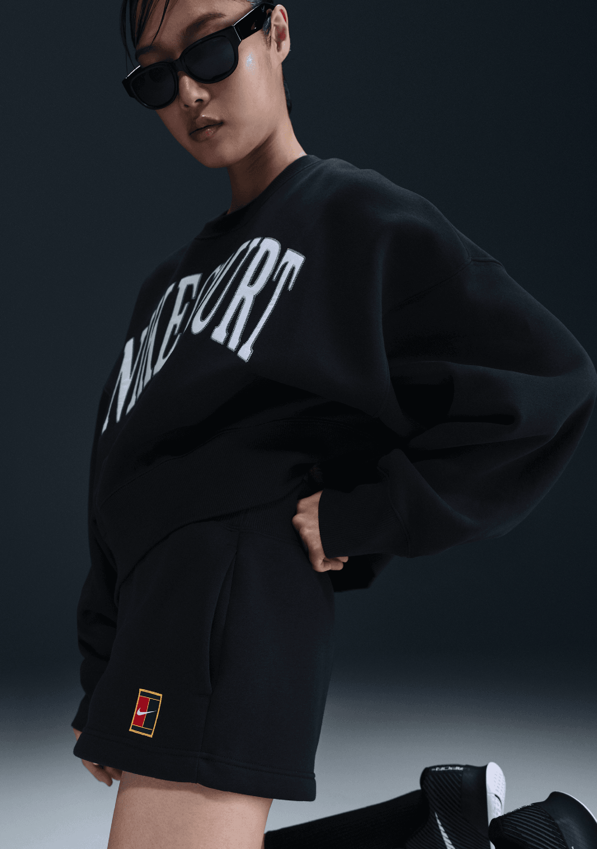 Nike Court Phoenix Fleece Women's High-Waisted Loose Shorts