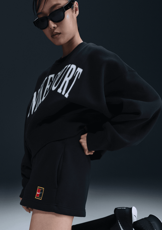 Nike Court Phoenix Fleece Women's High-Waisted Loose Shorts