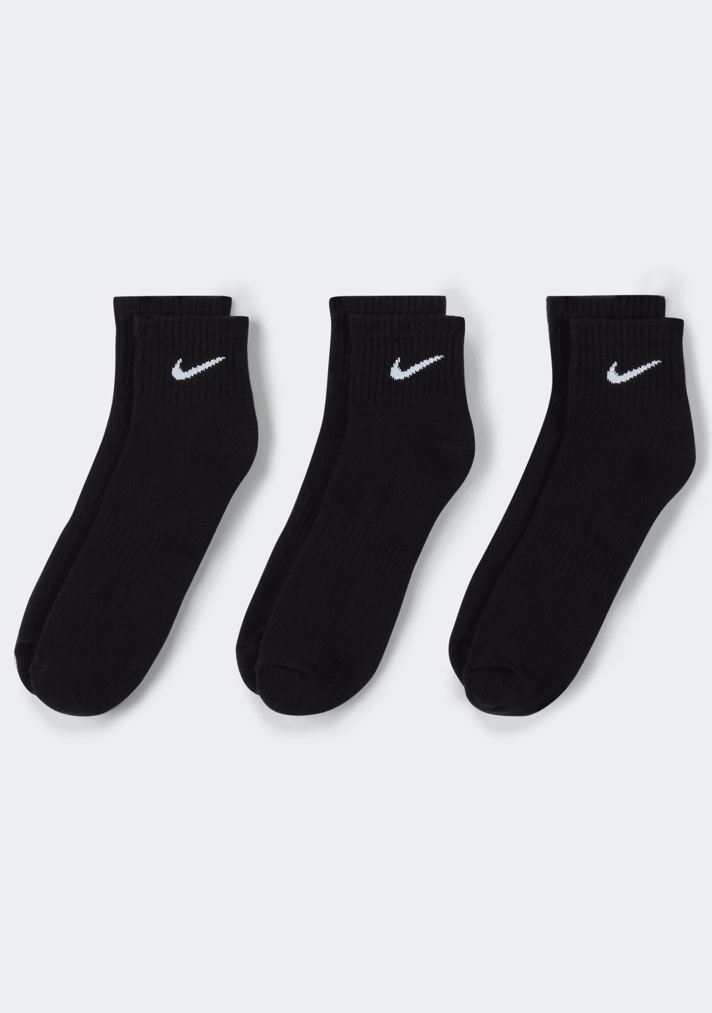 Nike Adults Everyday Cushioned Training Ankle Socks (3 Pack)
