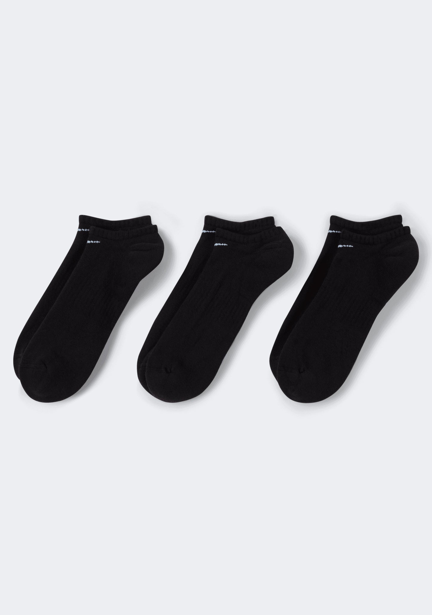 Nike Adults Everyday Cushioned No-Show Socks (3 Pack)