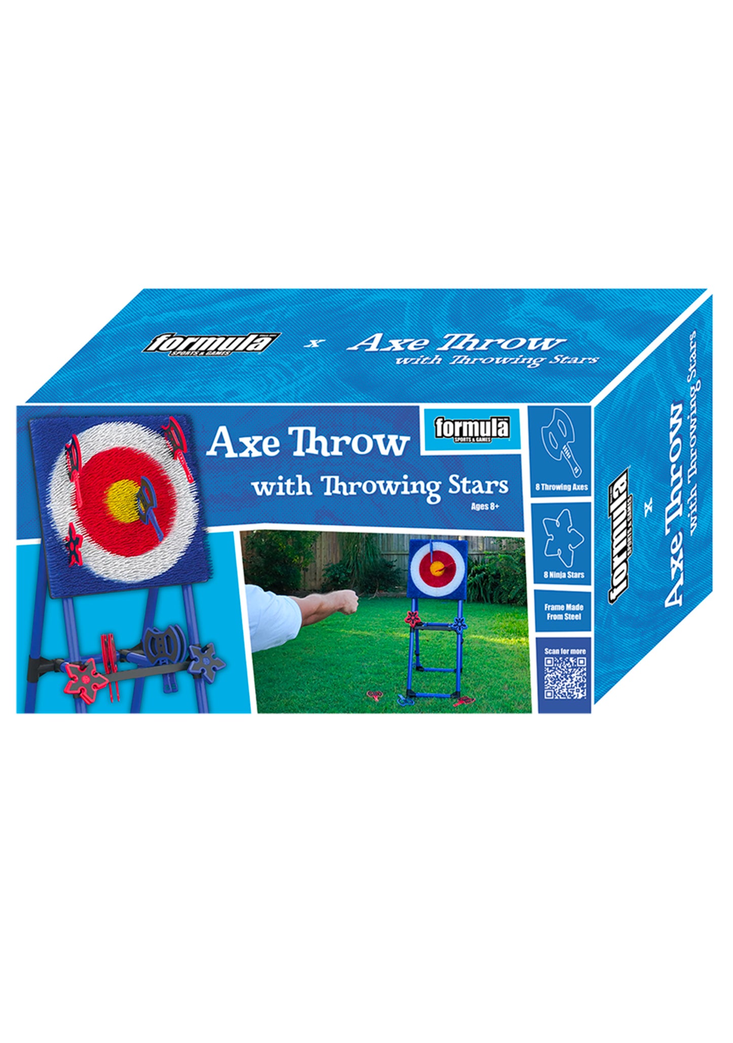 Formula Sports Axe Throw Game With Throwing Stars