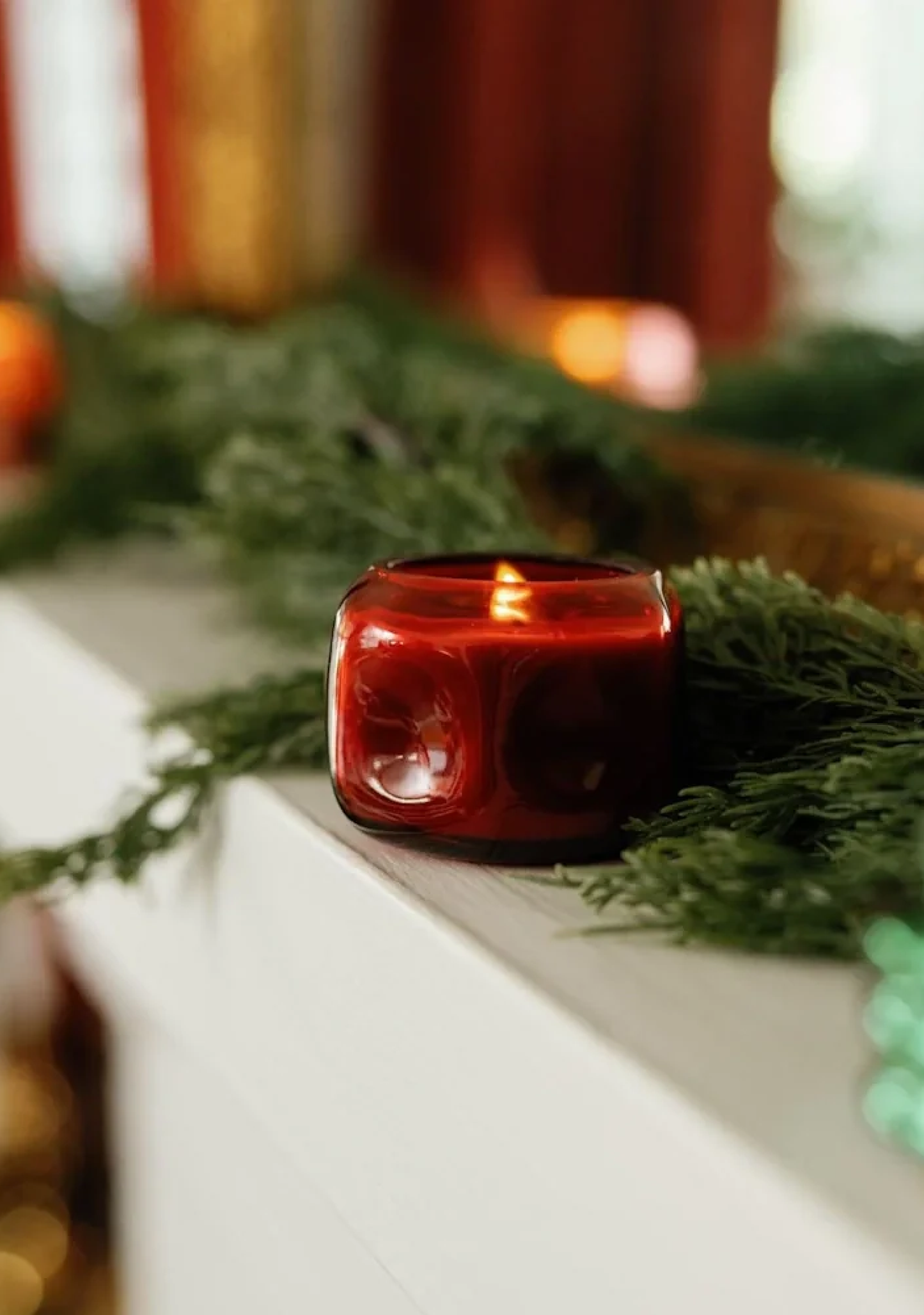 Paddywax Basalt Red 5oz Glass Candle - Yuzu Woods