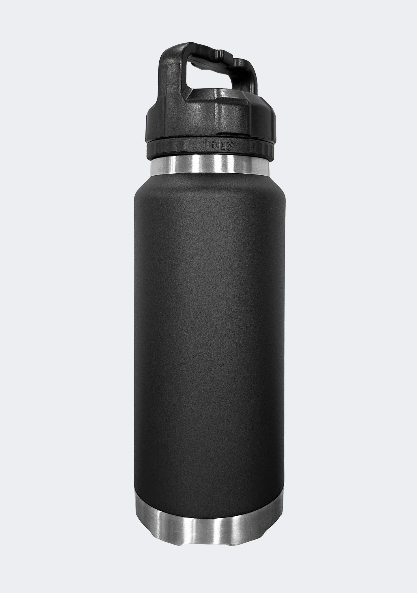 Fridgy 1080mL Grip Range Dual Lid Water Bottle Black