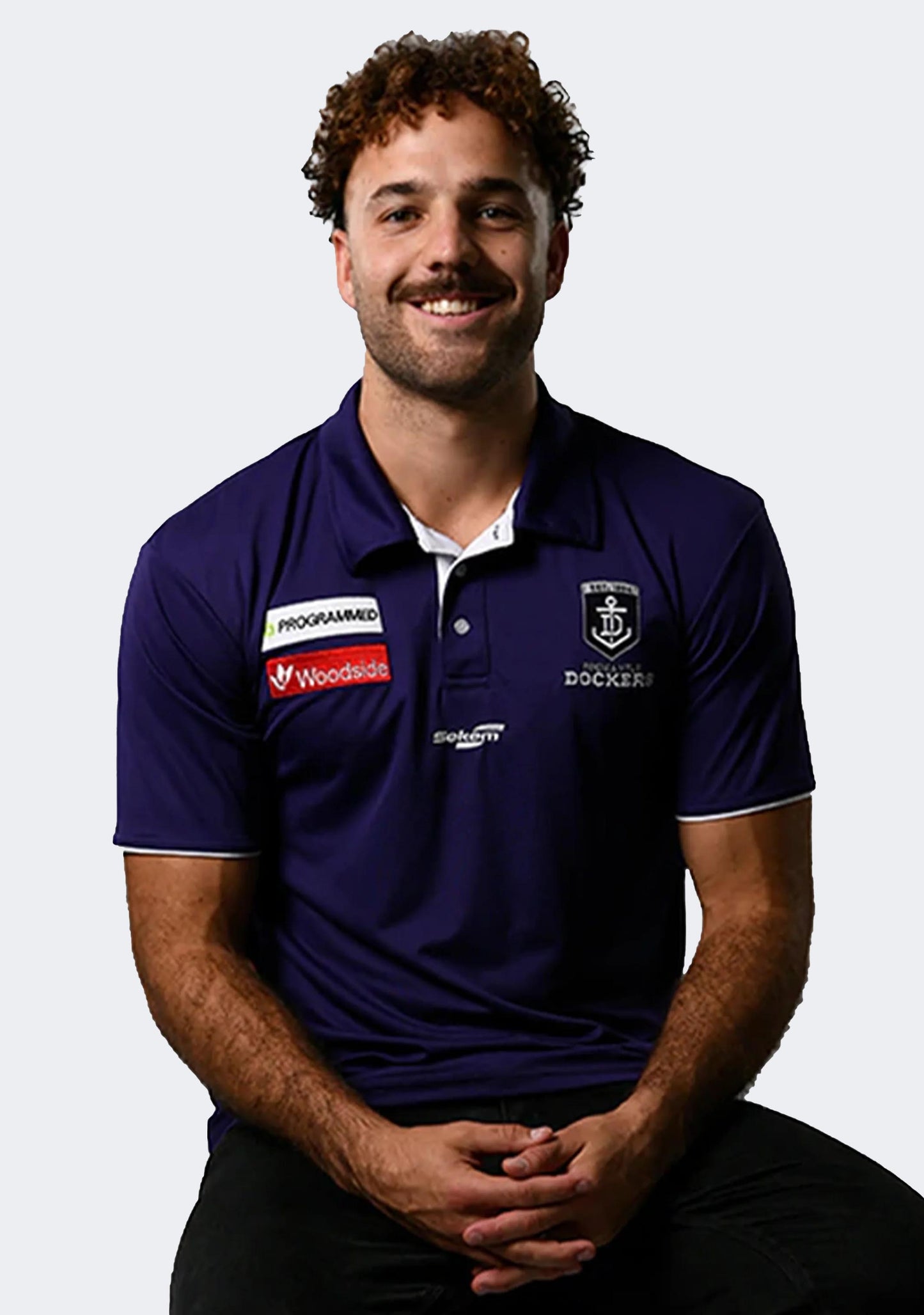 Burley Sekem Mens Fremantle Dockers Player Polo Shirt
