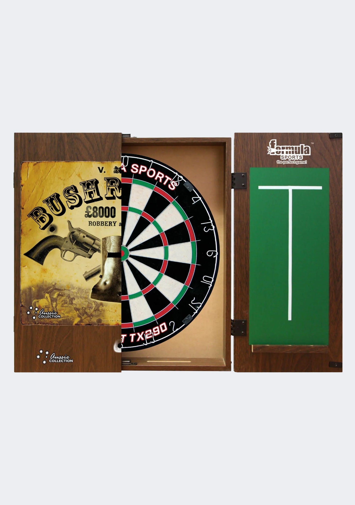 Formula Sports Bushranger Dartboard Cabinet Set