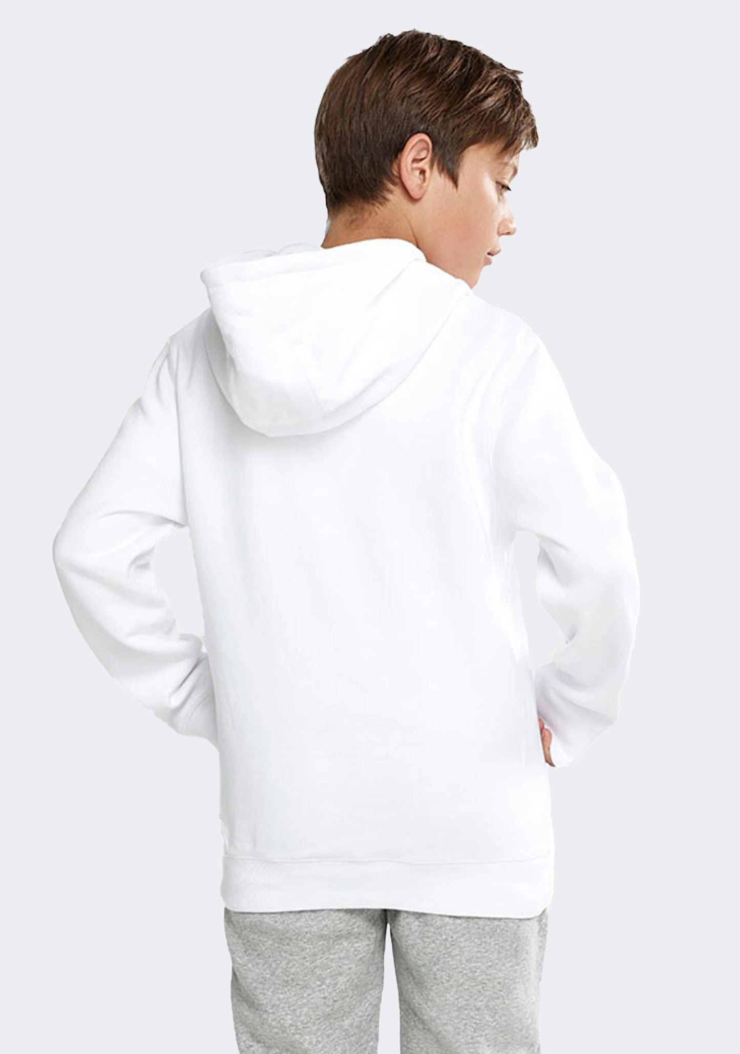 Champion Junior Script Hoodie White