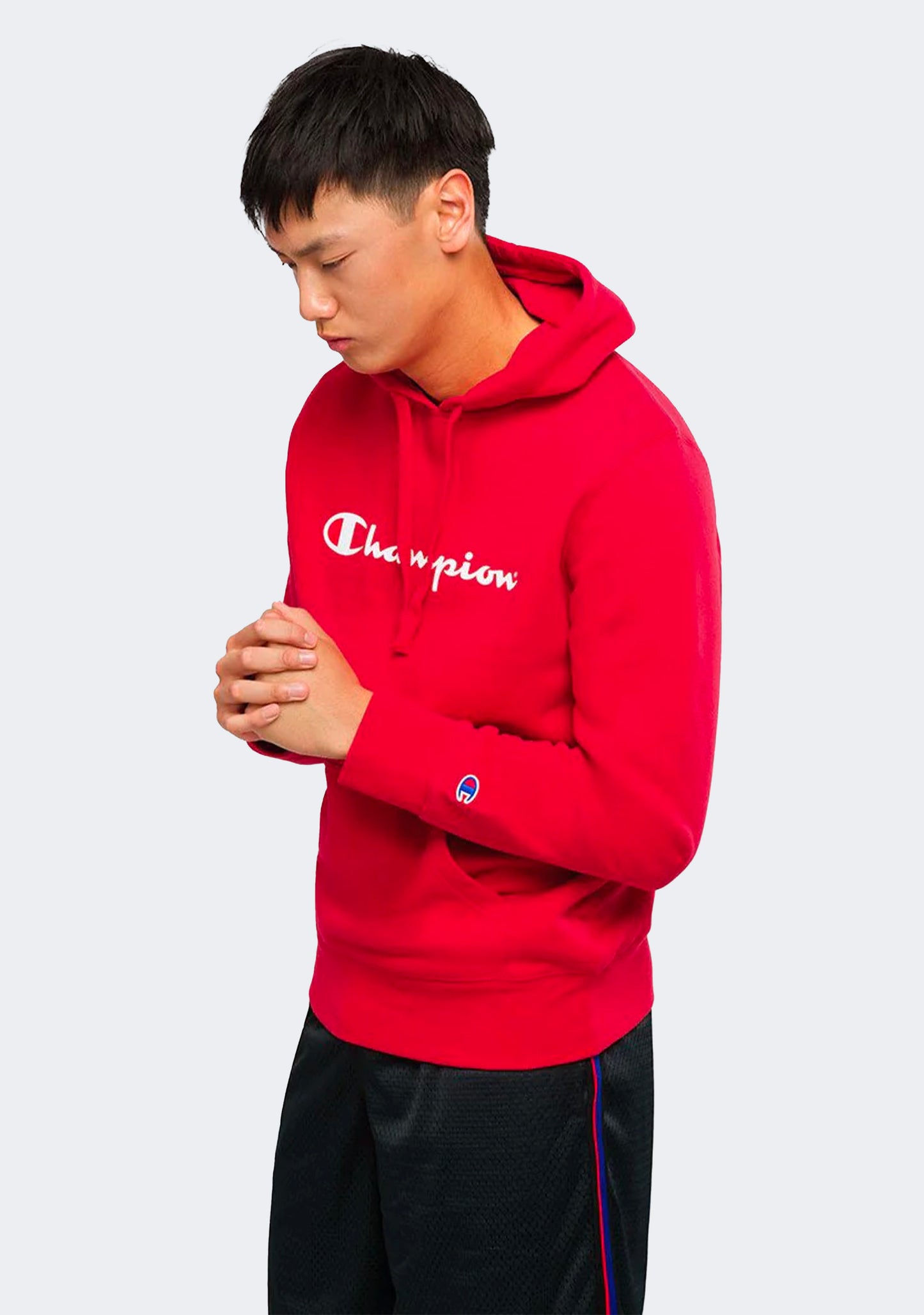 Champion Men’s Script Hoodie Cherry on Top