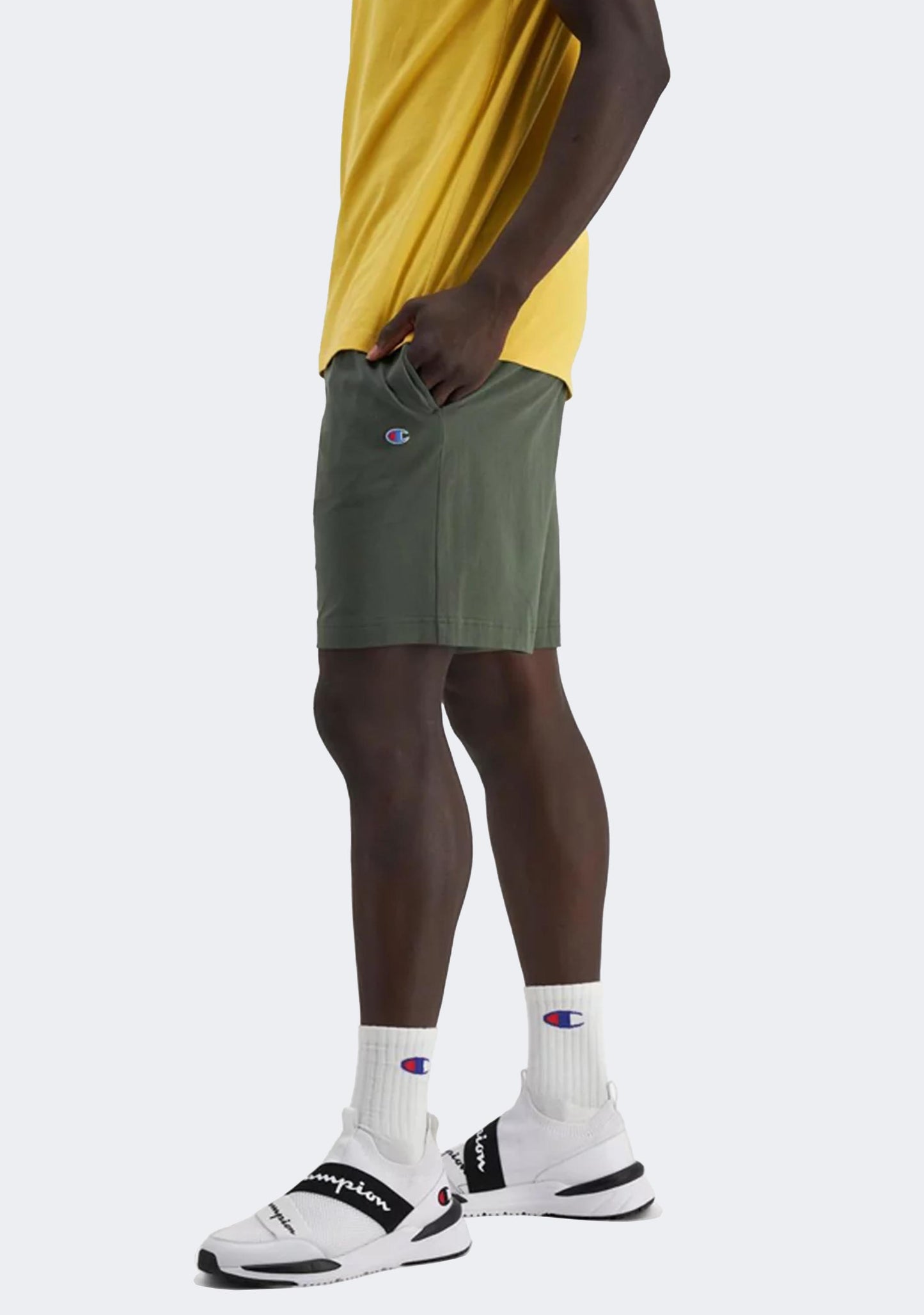 Champion Men's C Logo Jersey Shorts