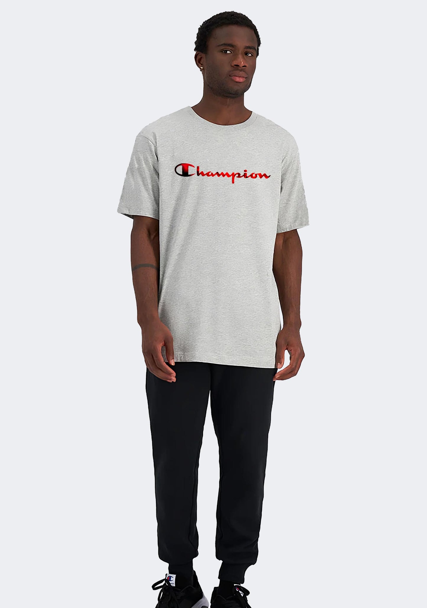 Champion Men's Foil Logo Tee Grey