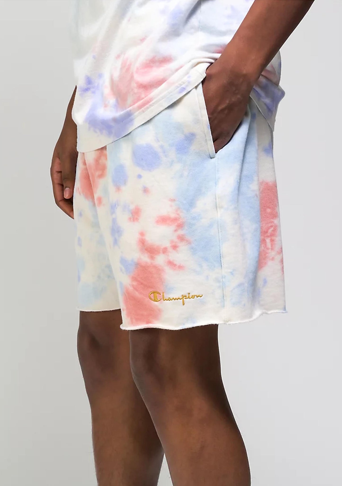 Champion Men's Jersey Sunwash Lightweight Fleece Shorts