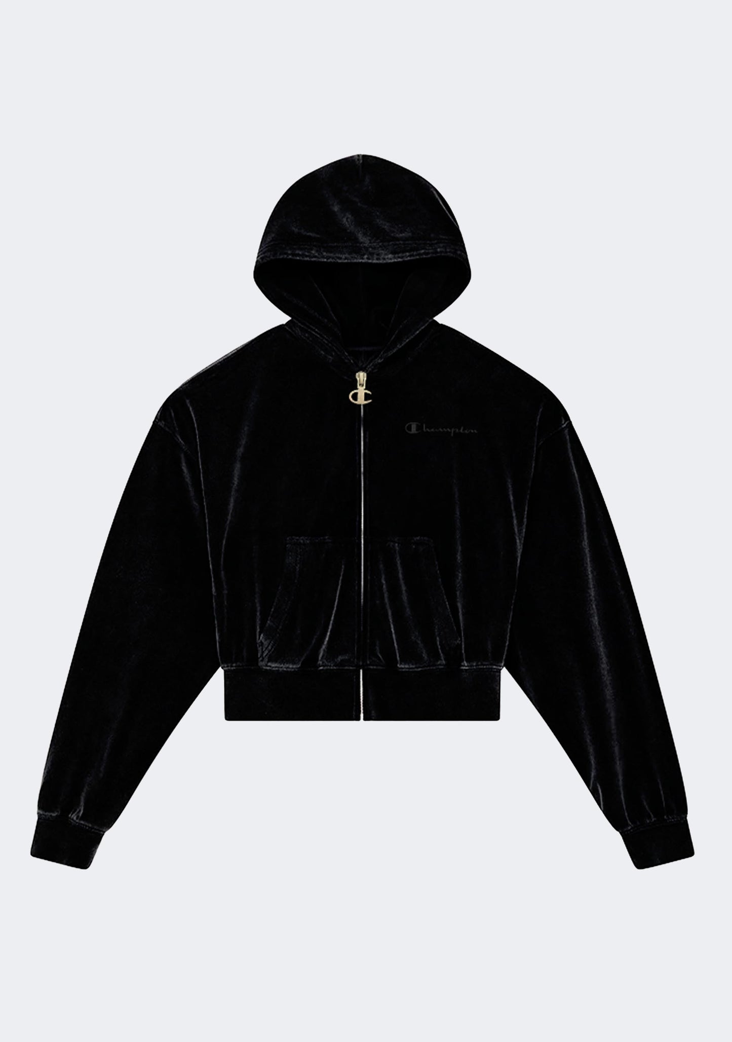 Champion Women's Rb Velvet Velour Zip Hoodie