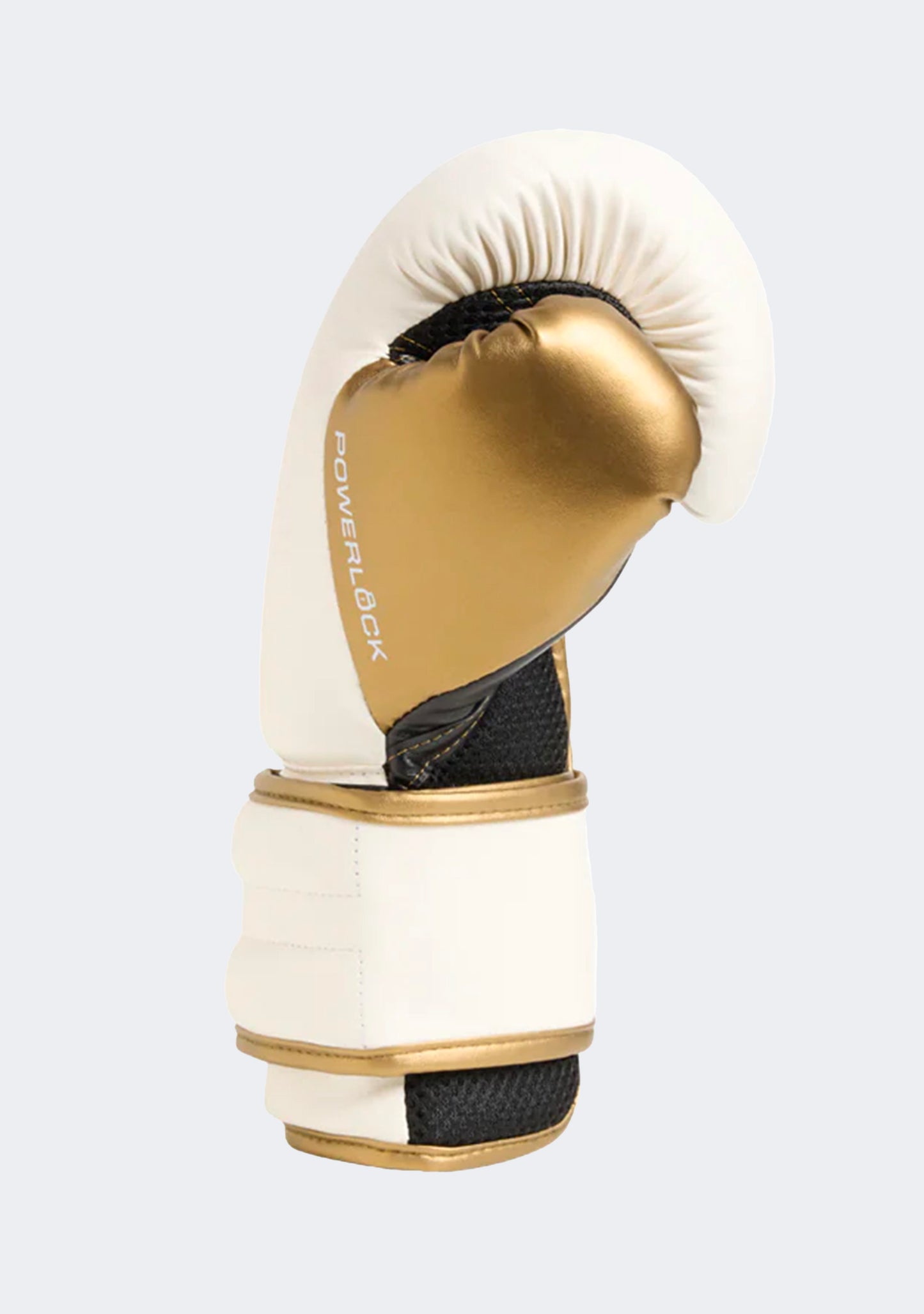 Everlast Powerlock2 Boxing Gloves 14oz White/Gold