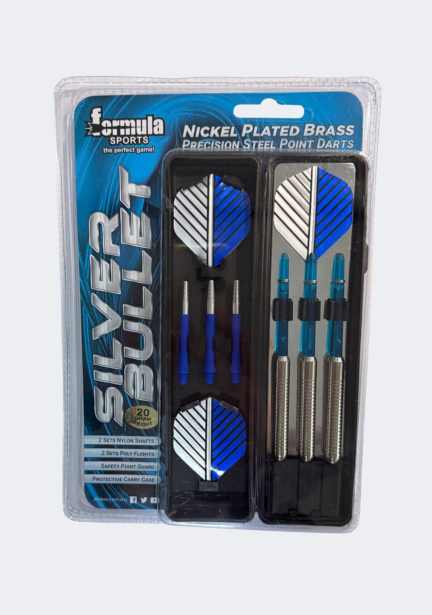 Formula Sports Silver Bullet Nickel Plated Brass Precision Steel Point Darts