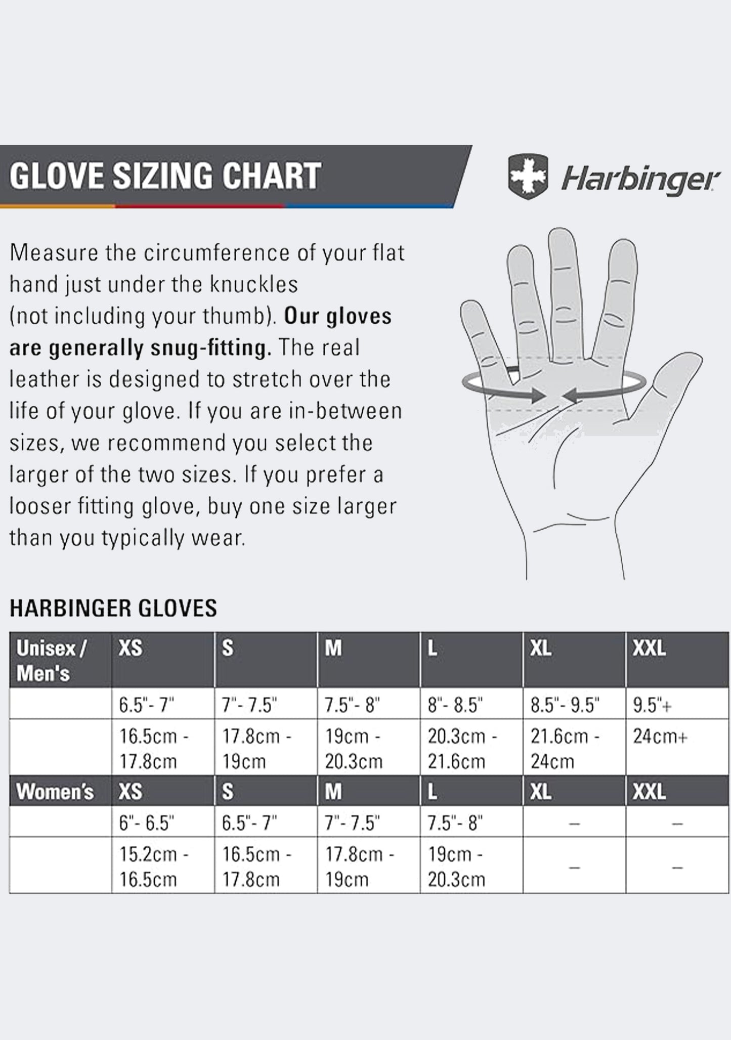 Harbinger Power Grip Strength Training Fitness Gloves