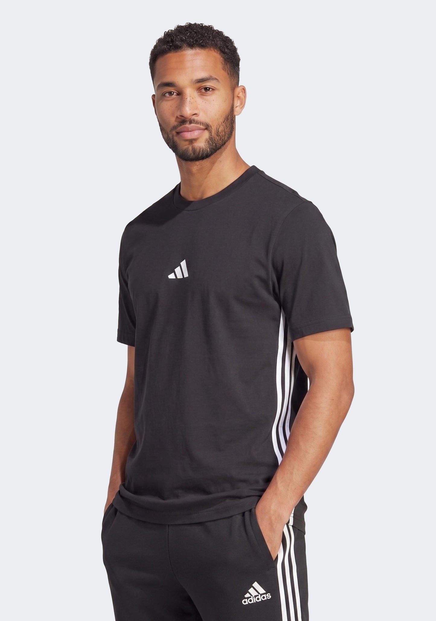 Adidas Men's Essentials 3-Stripes Single Jersey Tee