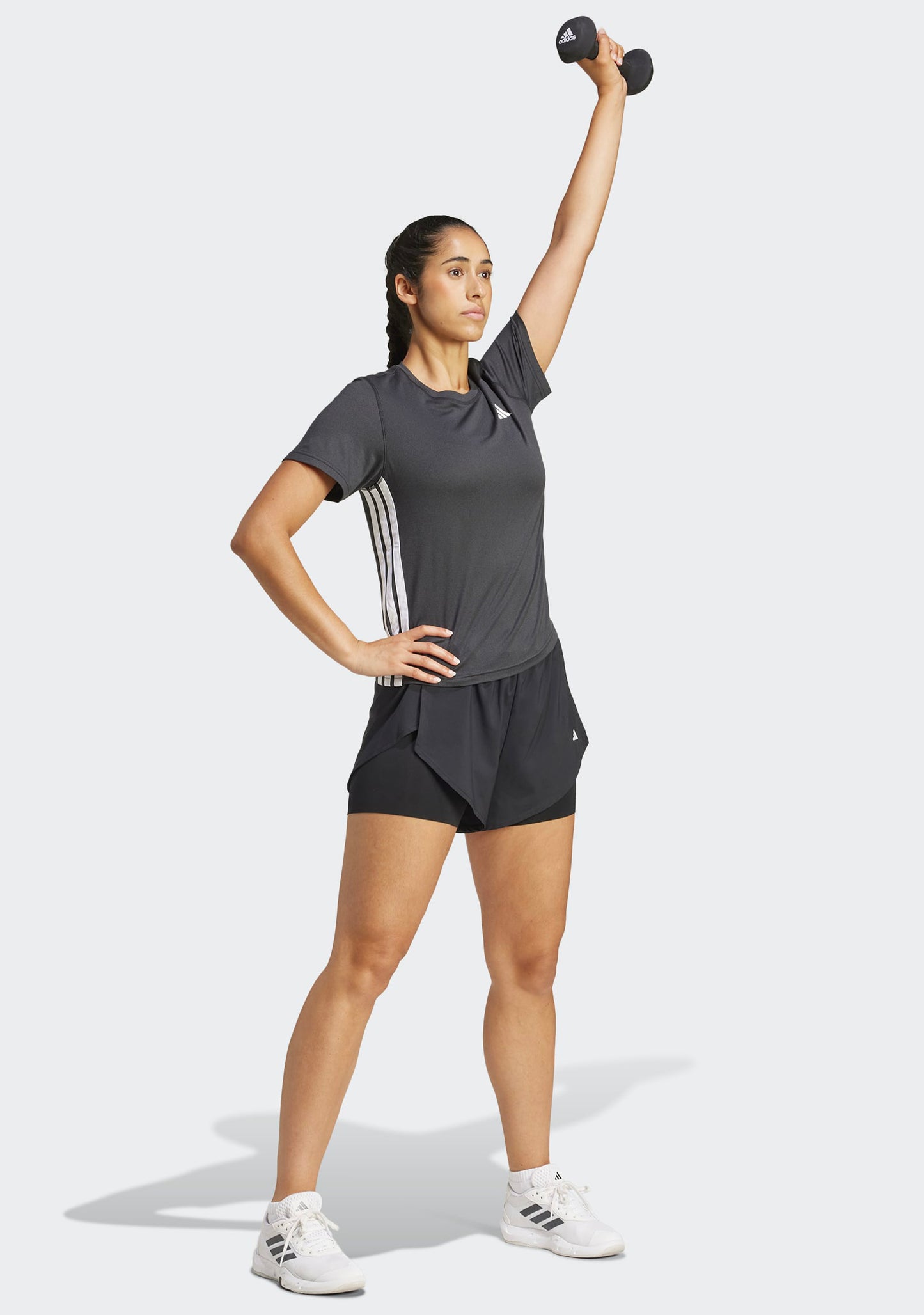 Adidas Women's Climacool Essentials 3-Stripes Workout Tee