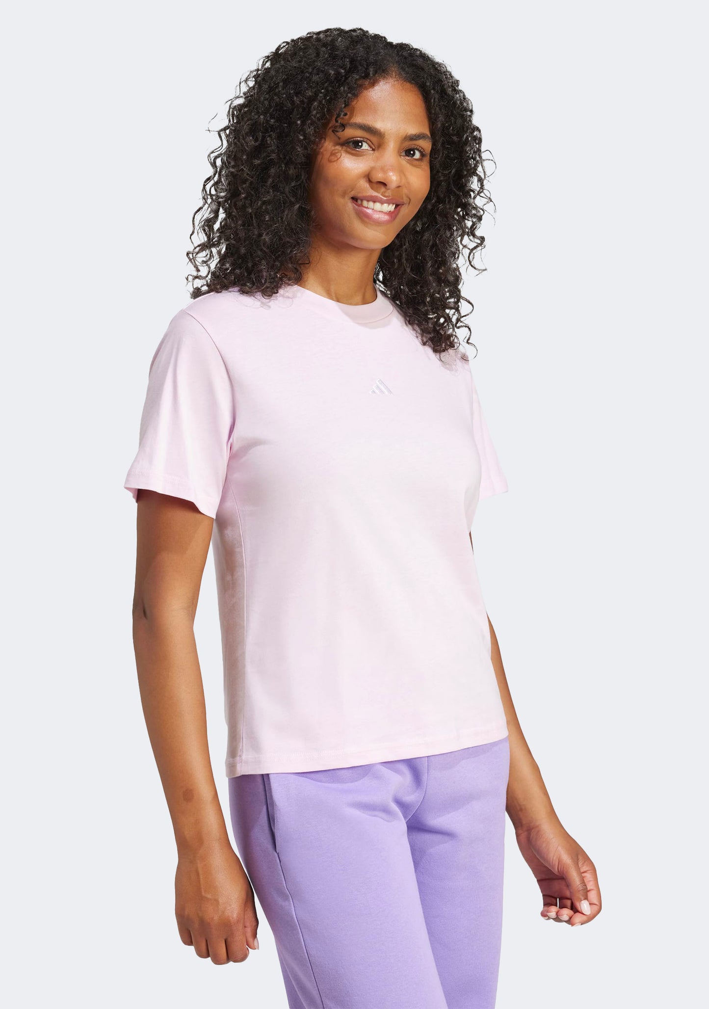 Adidas Women's Essentials Small Logo Cotton Tee