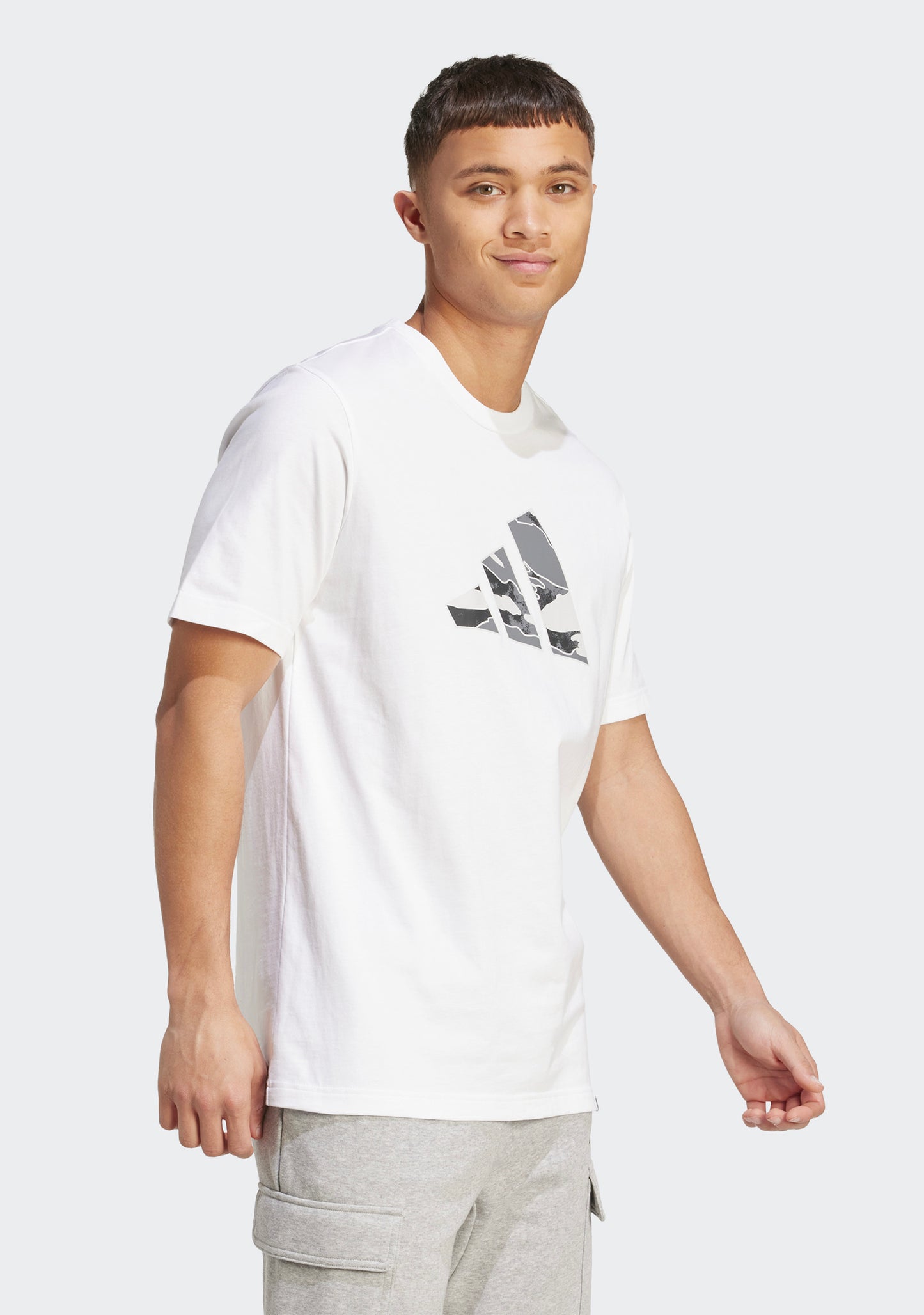 Adidas Men's Camo Logo Graphic Tee